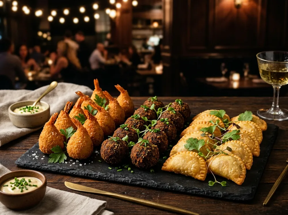 Mini salgados especiais gourmet para eventos finos